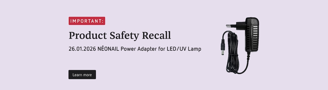 Product Safety Recall NÉONAIL Power Adapter