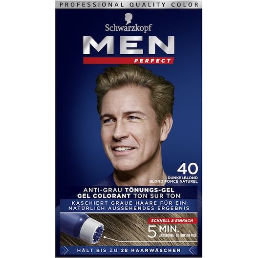 Photos - Hair Dye Men Perfect Men Perfect Anti-grey colouring gel natural dark blonde Male 8