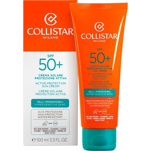 Collistar Sun Protection Active Cream SPF 50+ Solbeskyttelse Female 100 ml