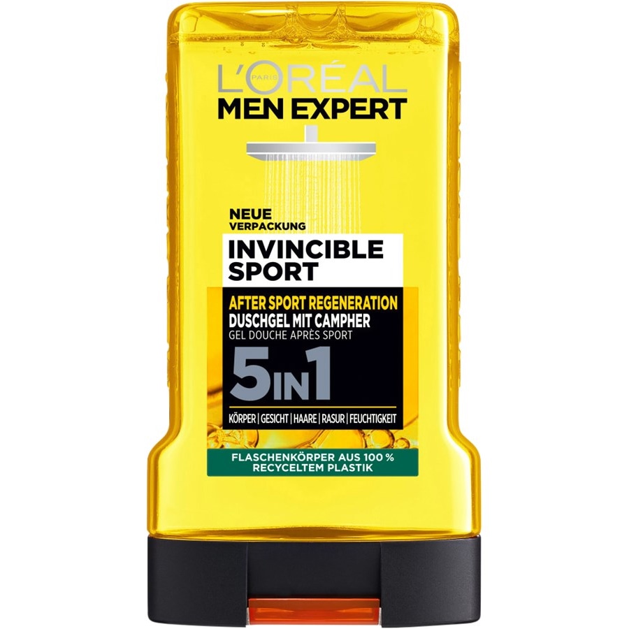 L'Oréal Paris Men Expert Gel doccia Invincible Sport 5 in 1 Camphor Shower Gel