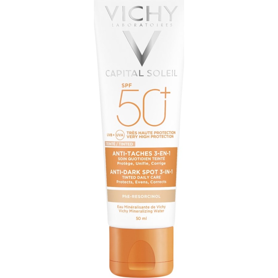 VICHY Cura del sole 3-in-1 Tinted Anti-Dark Spot SPF 50+