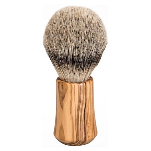 ERBE Rasierpinsel Silberspitz & Dachshaar Olivenholz Rasierzubehör Herren 1 ct