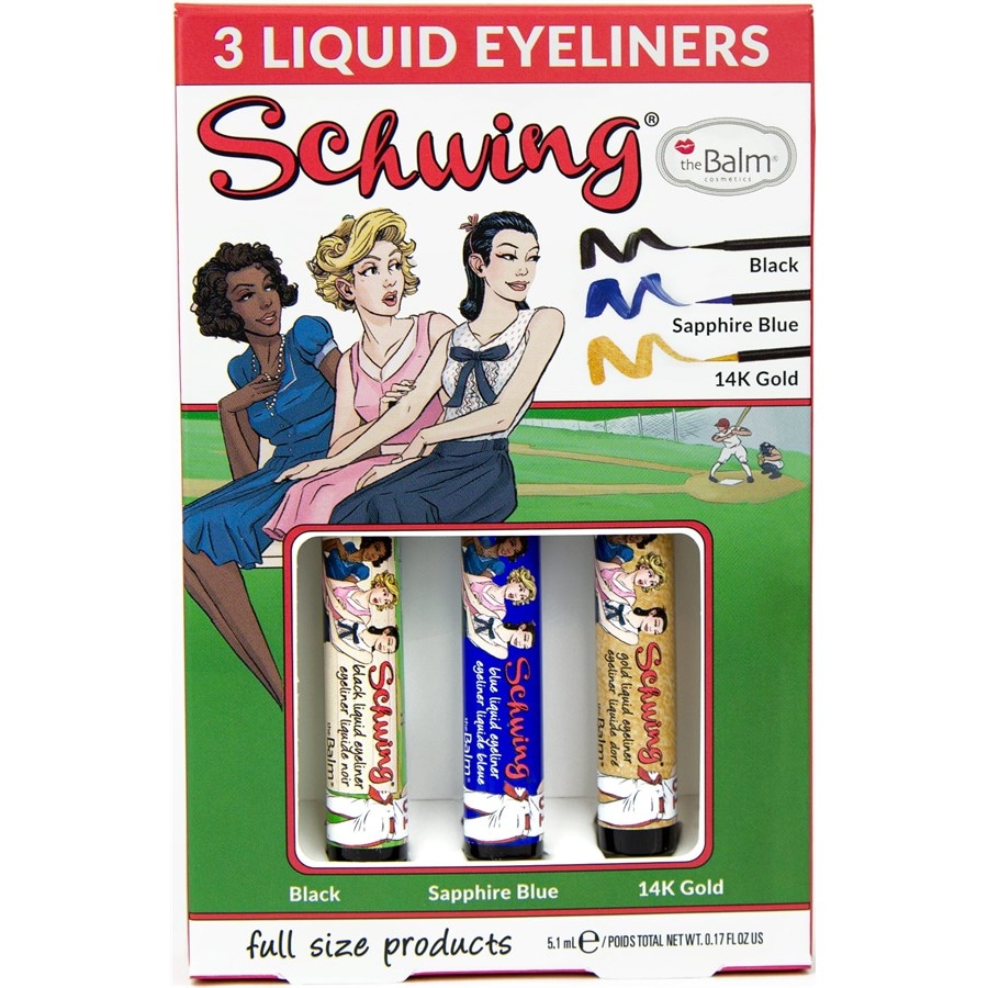 The Balm Eyeliner & Mascara Schwing Trio Set