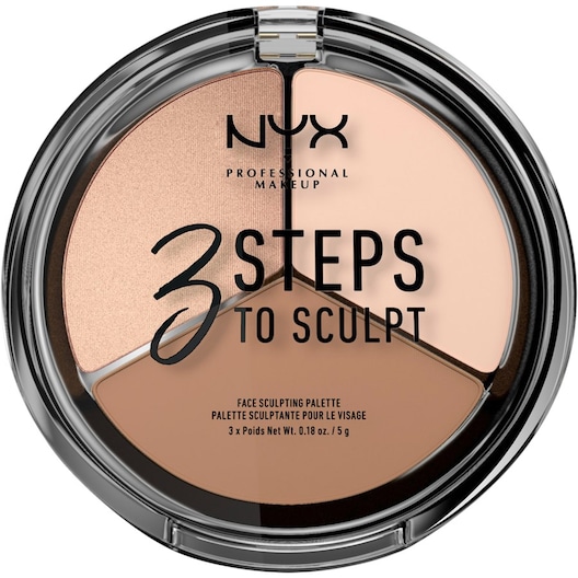 NYX Professional Makeup Puder 3 Step To Sculpt Face Sculpting Palette Damen