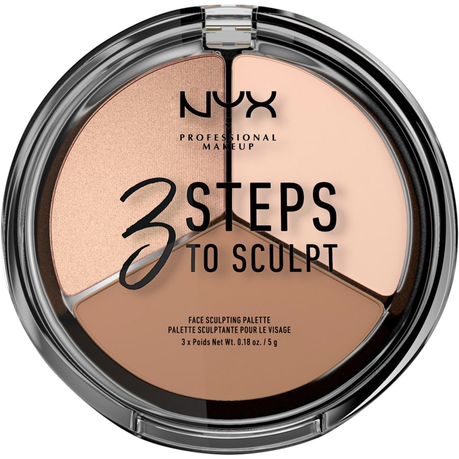 NYX Professional Makeup Powder 3 Step To Sculpt Face Sculpting Palette