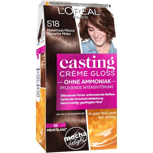 L’Oréal Paris Indsamling Casting Crème Gloss Intensiv farvning 518 Hasselnød Mocca 1 Stk. (41,00 kr / 1 stk.)