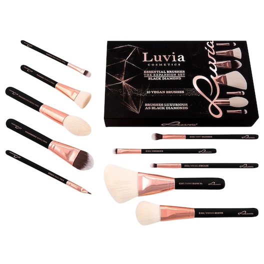Luvia Cosmetics Brush Set Essential Brushes Black Sets Female