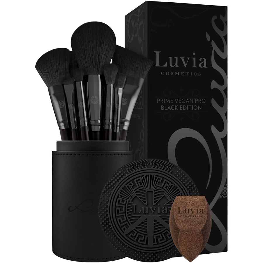 Luvia Cosmetics Brush Set Prime Vegan Pro Set Black