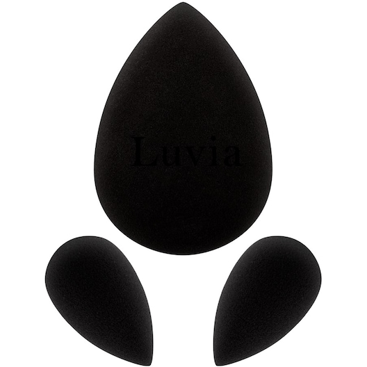 Photos - Facial Cleansing Brush Luvia Cosmetics Luvia Cosmetics Black Sponge Set Female 3 Stk.