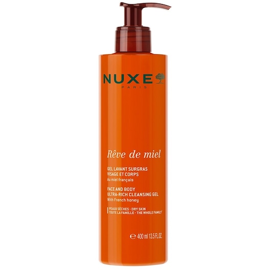 Nuxe Reve De Miel Face And Body Ultra-Rich Cleansing Gel 400 ml - Dry and Sensitive Skin, With Honey and Sunflower
