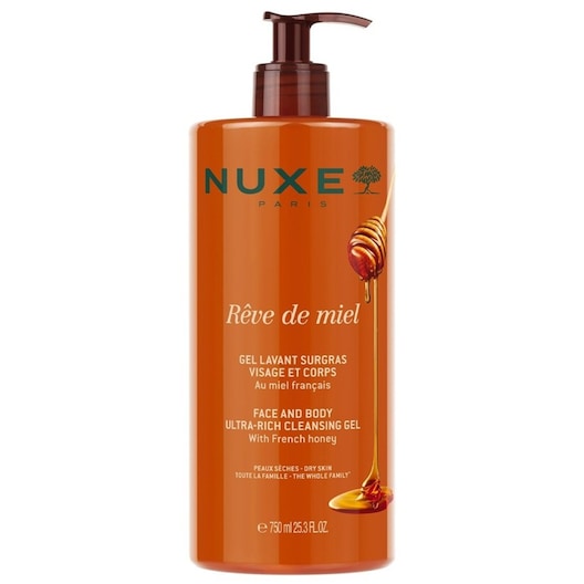 Nuxe Rêve de Miel Gezicht & Lichaam Ultra-Rijke Reinigingsgel Dames 750 ml