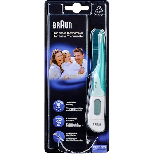 BRAUN Termometer Digital High Speed Thermometer (incl. battery) + protective cap instructions 1 Stk.