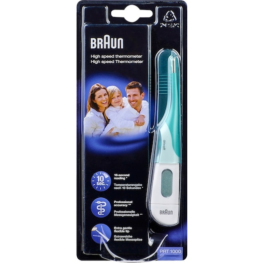 BRAUN Termometer Digital High Speed Thermometer (incl. battery) + protective cap instructions 1 Stk.