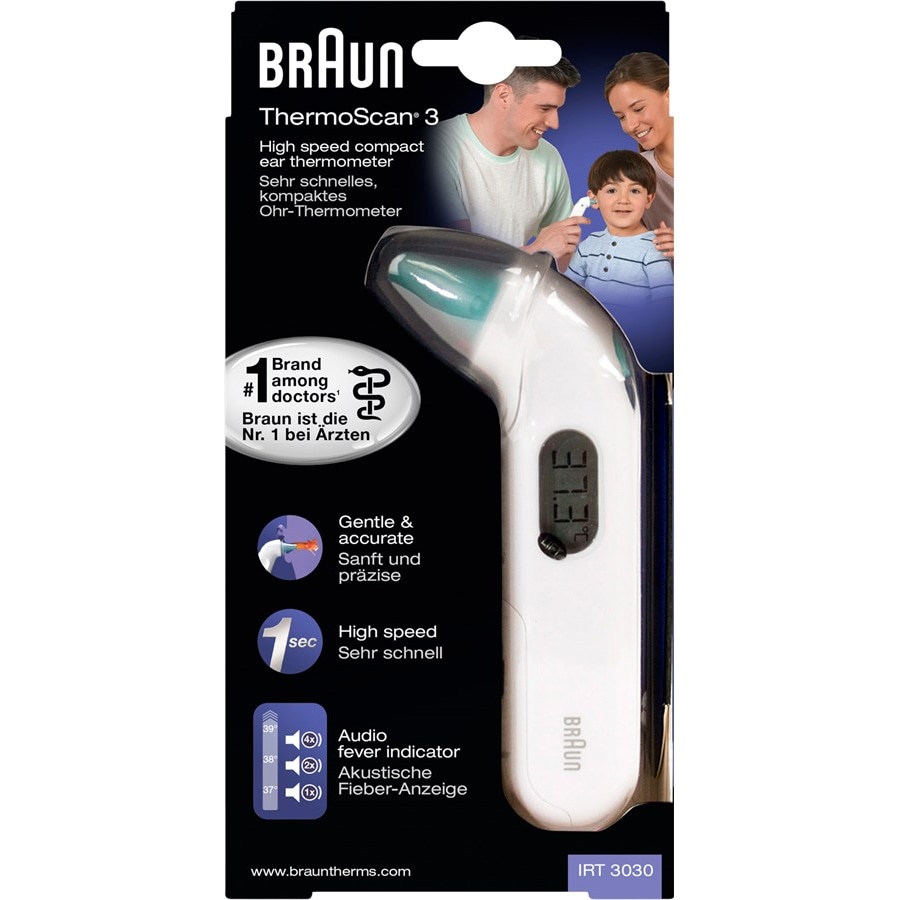 BRAUN Orecchio IRT3030 ThermoScan 3