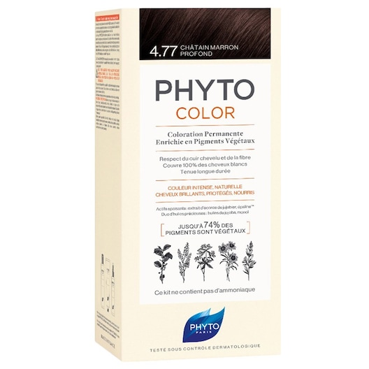 PHYTO Indsamling Phyto Color Color Kit 4.77 Intens kastanjebrun 112 ml (1.089,00 kr / 1 l)