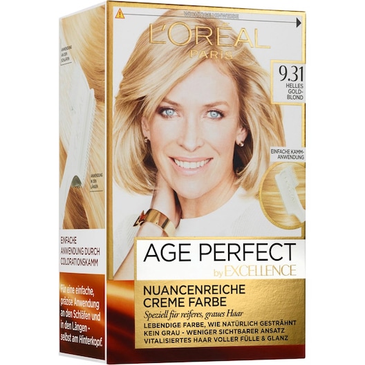 L’Oréal Paris Kollektion af hårfarver Age Perfect Cremefarve fra Excellence 9.31 Lys gyldenblond 172 ml (320,00 kr / 1 l)