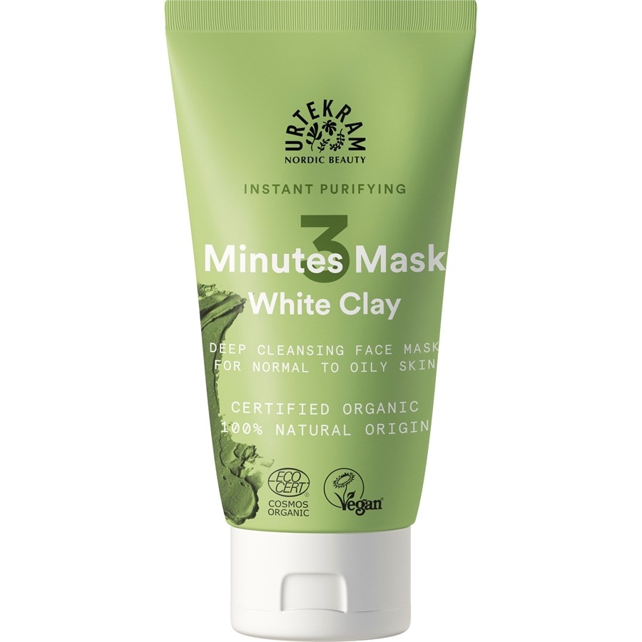 Urtekram 3 Minutes Deep Cleansing Face Mask White Clay