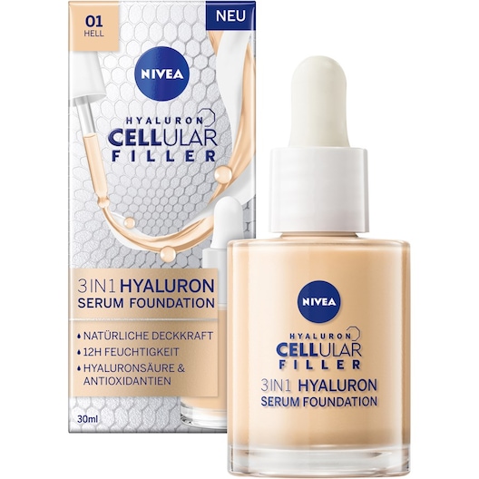 NIVEA Make-up 3in1 Hyaluron Serum Foundation Damen