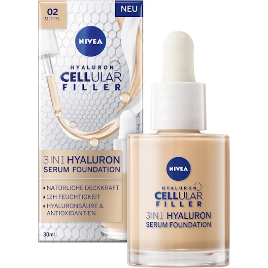 NIVEA Make-up 3in1 Hyaluron Serum Foundation Damen