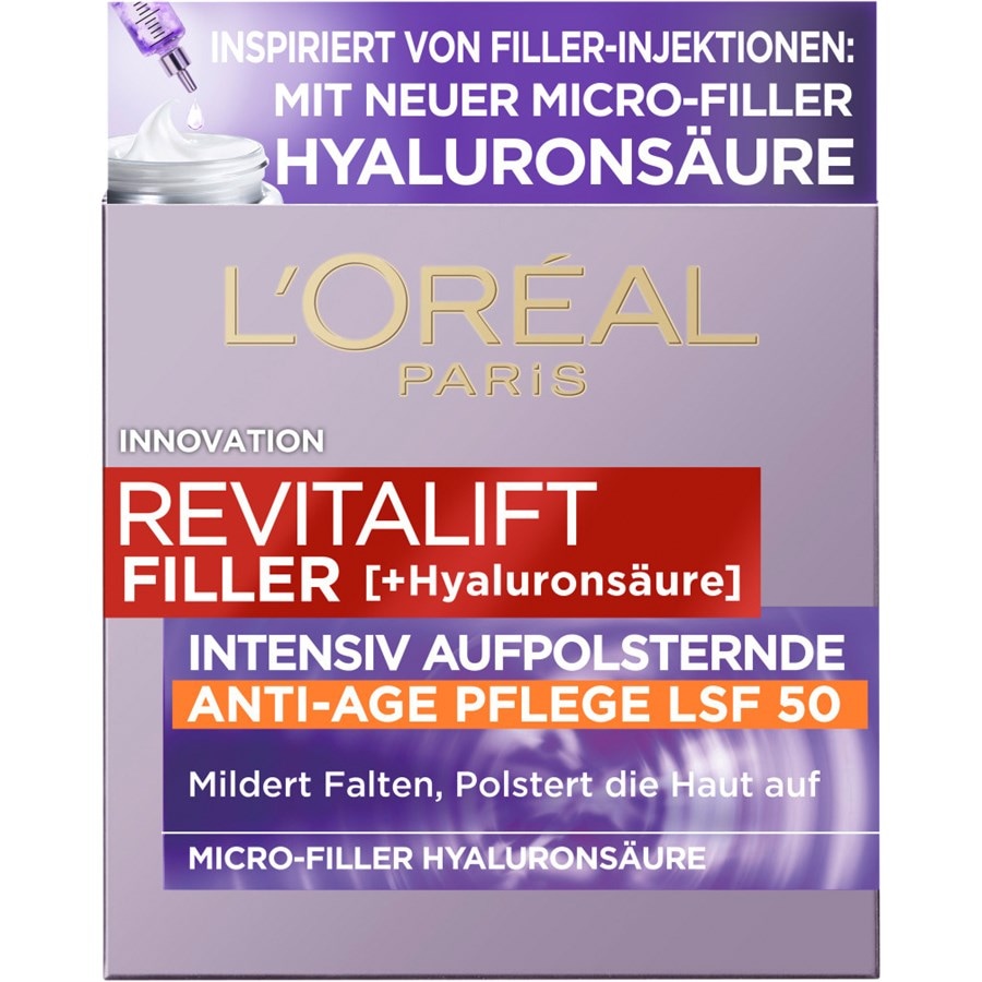 L’Oréal Paris Giorno e notte Trattamento giorno rimpolpante Filler SPF 50