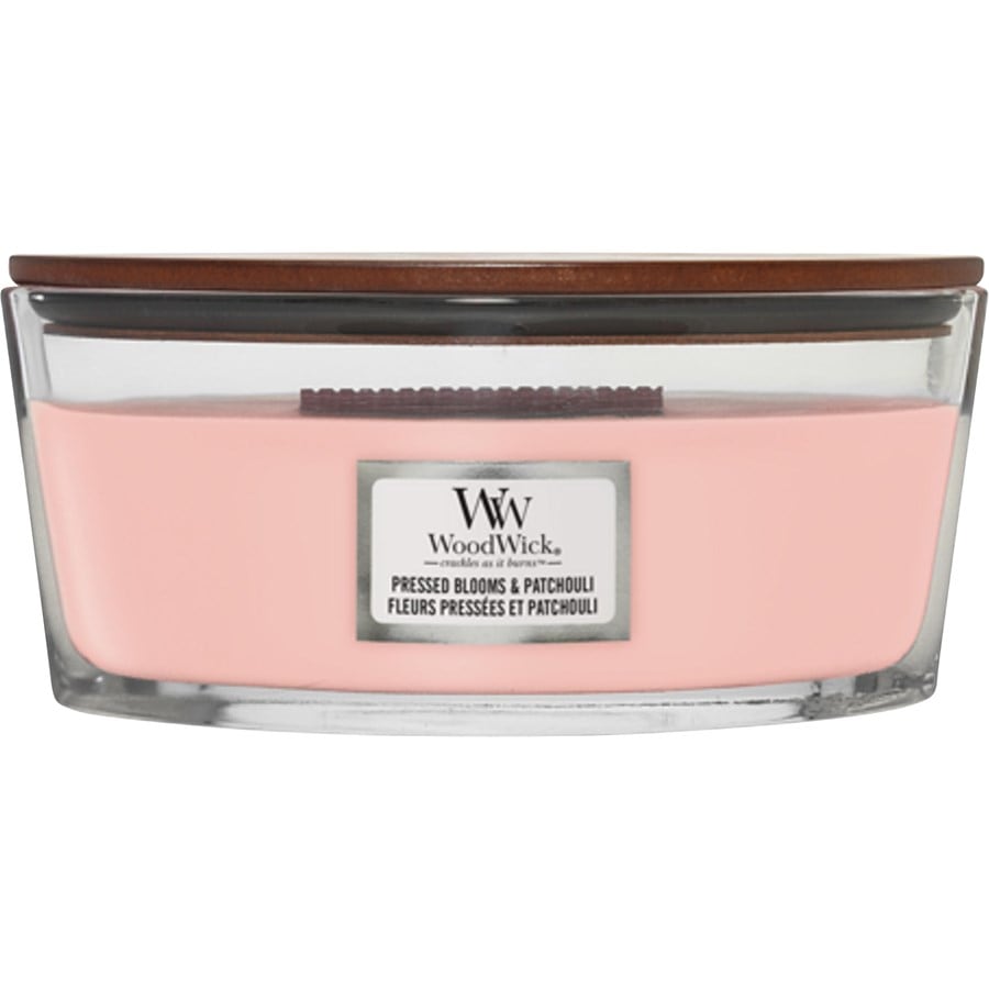 WoodWick Candele profumate Pressed Blooms & Patchouli