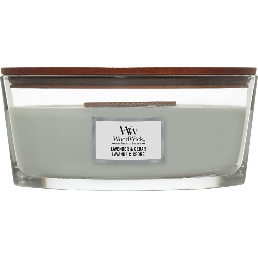 WoodWick Candele profumate Lavender + Cedar