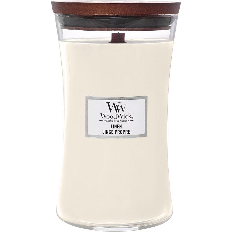 WoodWick Candele profumate Linen