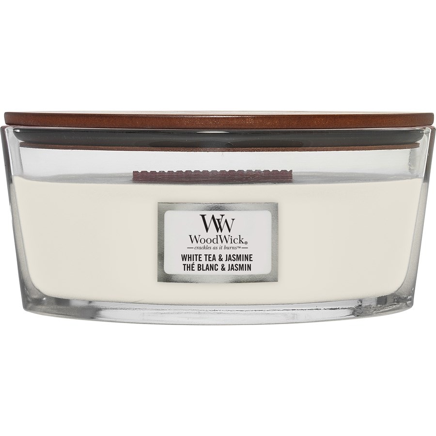 WoodWick Candele profumate White Tea & Jasmine