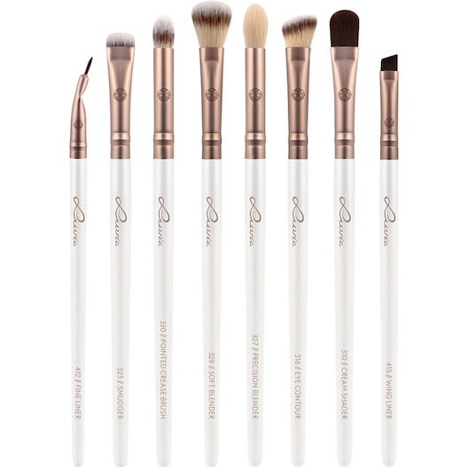 Luvia Cosmetics Brush Brush Set Prime Vegan All Eye Want Wing Liner + Cream Shader + Eye Contour + Pointed Crease Brush + Soft Blender + Precision Blender + Smudger + Fine Liner 1 Stk. (137,00 kr / 1 stk.)