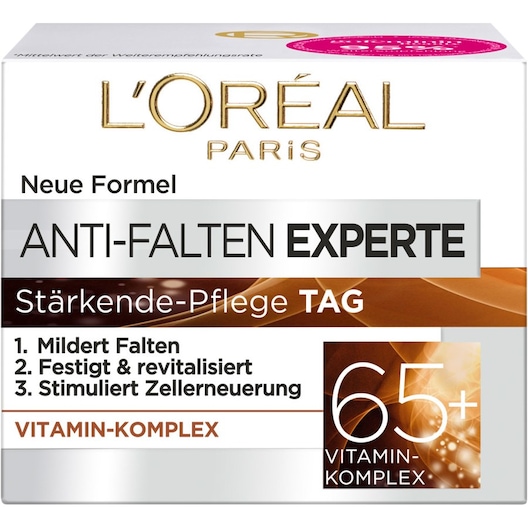 L’Oréal Paris Feuchtigkeitspflege Tagescreme Anti-Falten Experte 65+ Gesichtscreme Damen