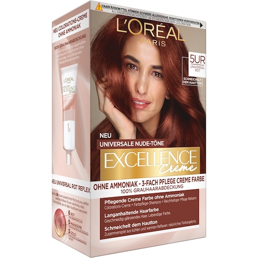 L’Oréal Paris Indsamling Excellence Universal Nude Shades 5UR rød 1 Stk.