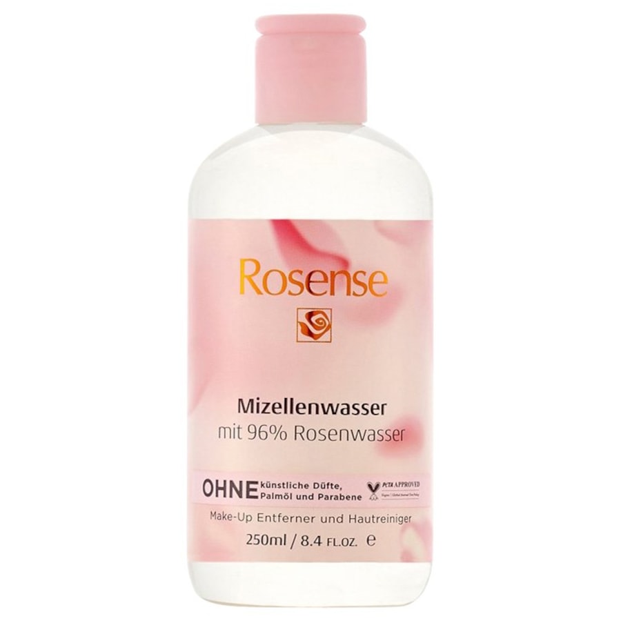 Rosense Cura del viso Acqua micellare con il 96% di acqua di rose