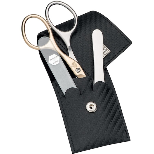 ERBE Manicure Etuis Lommekasse, 3-delt kulfiber Negleplejetilbehør Unisex