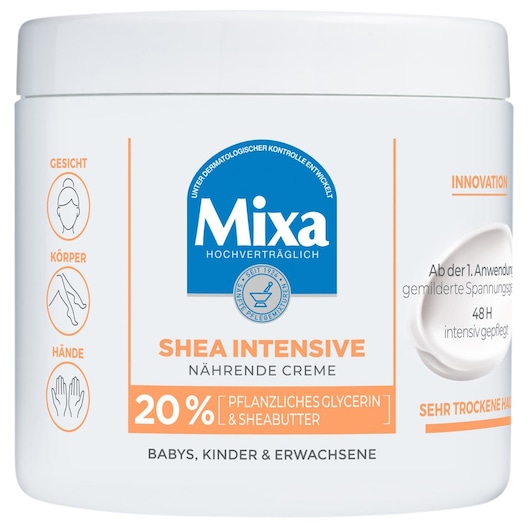 Mixa Universalpflege Shea Intensive Nährende Creme Lotionen Unisex 400 ml