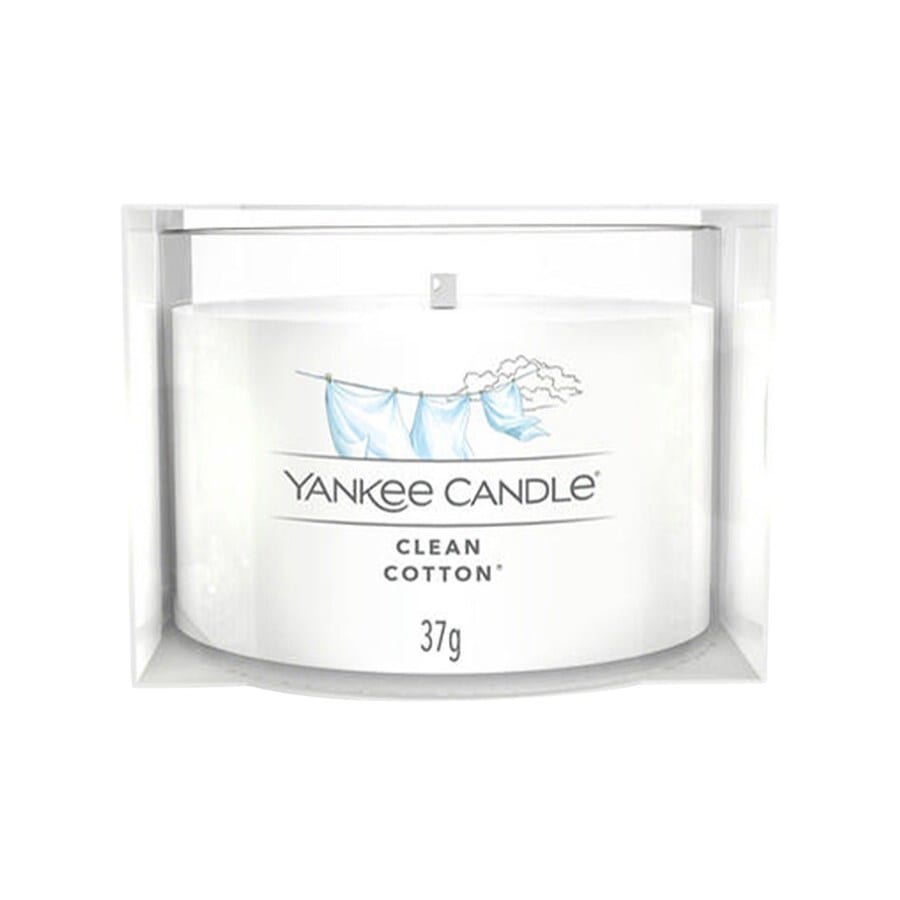 Yankee Candle Votivkerze im Glas Clean Cotton 37 g