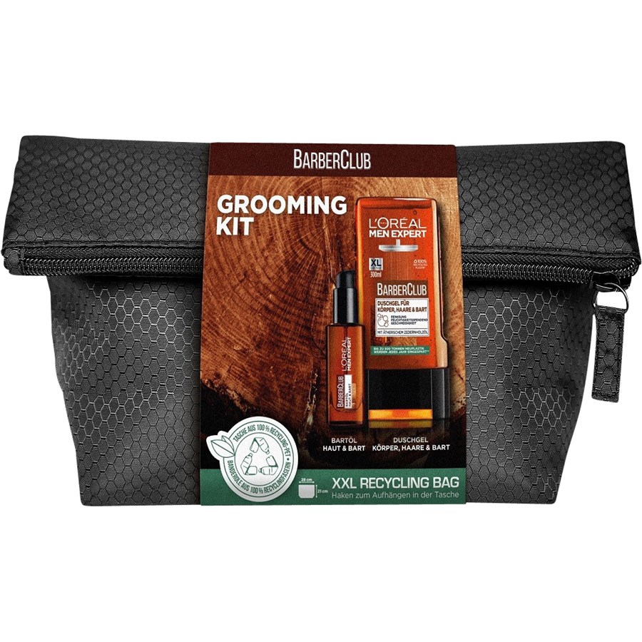 L’Oréal Paris Men Expert Barber Club Grooming Kit Bartöl 30 ml + Duschgel 300 ml / 1 Stk.