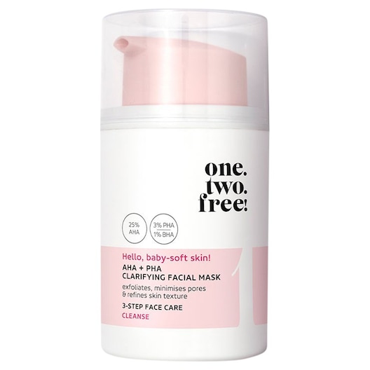 One.two.free! Ansigtsrensning AHA + PHA Clarifying Facial Mask Rensemasker Female 50 ml