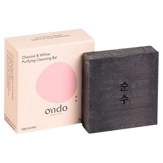 ONDO BEAUTY 36.5 Ansigtspleje Charcoal & Willow Purifying Cleansing Bar Ansigtssæbe Female 70 g