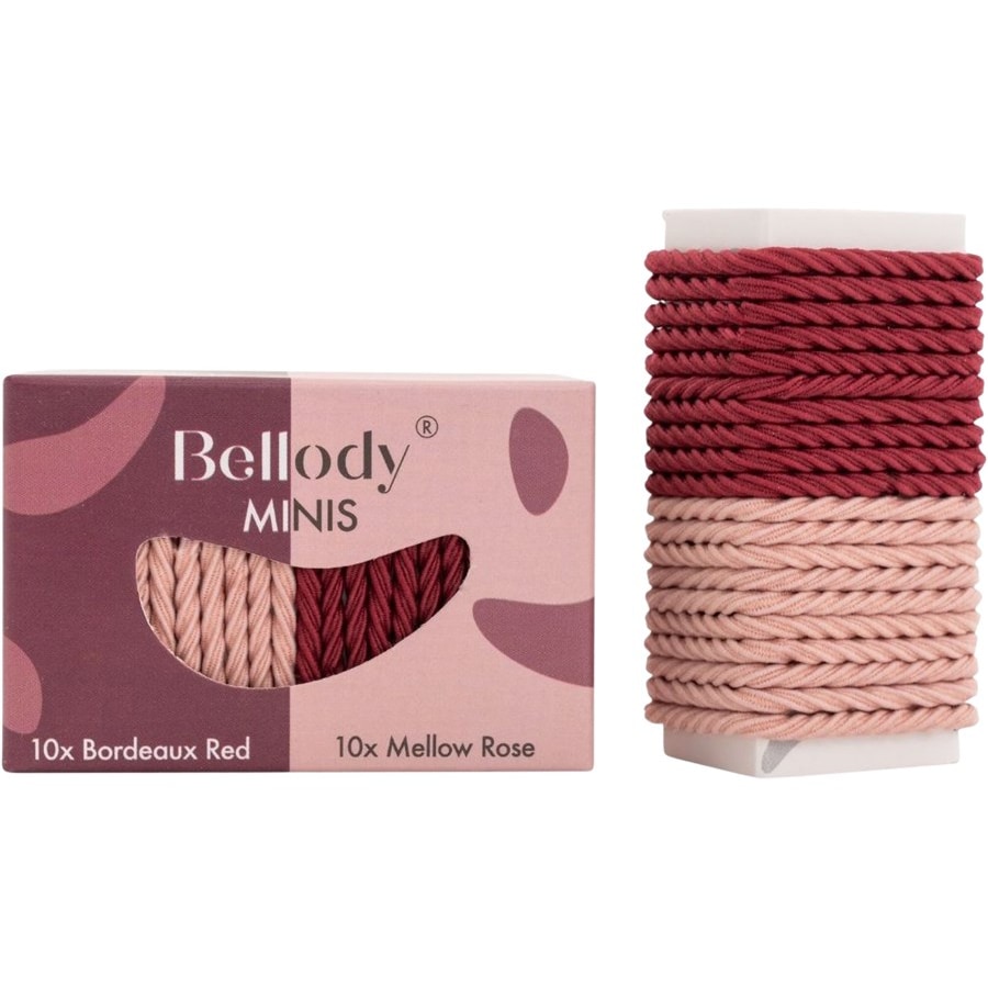 Bellody Minis Hair Rubber Set Mellow Rose & Bordeaux Red