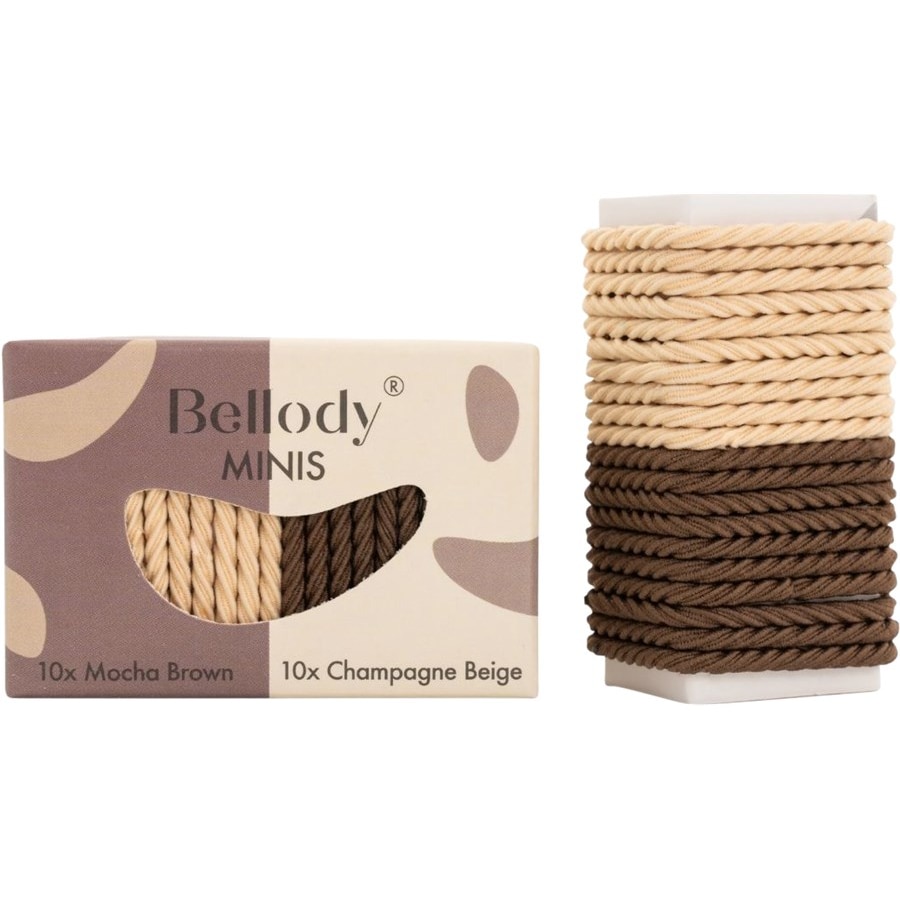 Bellody Minis Hair Rubber Set Mocha Brown & Champagne Beige