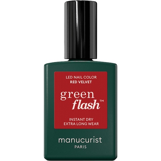 manucurist Paris Negle Neglelak Green Flash Red Velvet 15 ml (10.333,00 kr / 1 l)