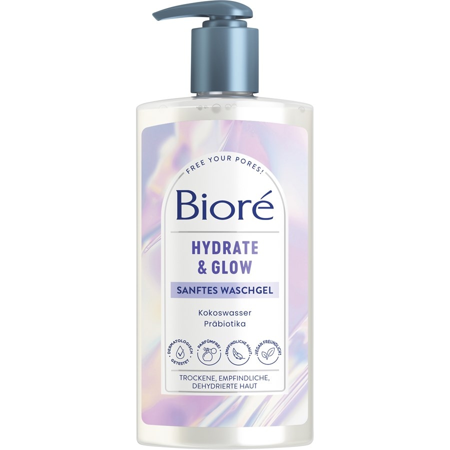 Bioré Hydrate + Glow Gel di lavaggio delicato