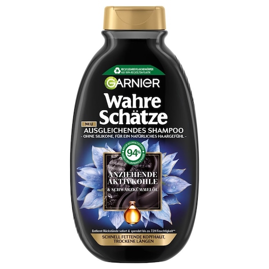 GARNIER Anziehende Aktivkohle & Schwarzkümmelöl Ausgleichendes Shampoo Damen 250 ml