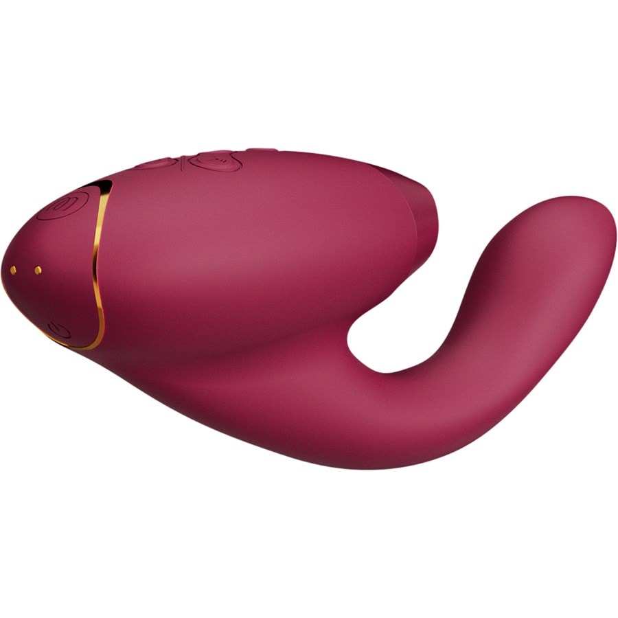 Womanizer Duo 2 Boradeaux Lussuoso stimolatore doppio con tecnologia Pleasure Air per il clitoride e vibrazione per il punto G