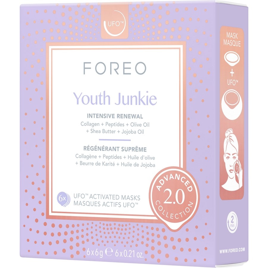 Foreo Trattamento della maschera Youth Junkie 2.0 Cuscinetti per maschere UFO