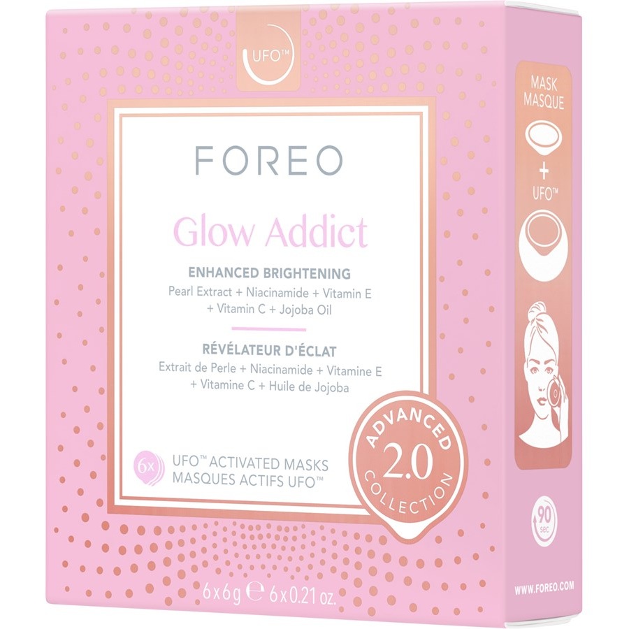 Foreo Trattamento della maschera Glow Addict 2.0 Cuscinetti per maschere UFO