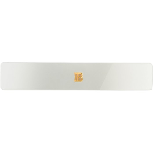 Balmain Hair Couture Haarspangen Cellulose Acetate Barrette White Schmuck Damen