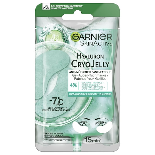 GARNIER Skin Active Hyaluron Cryo Jelly Gel-Augen-Tuchmaske Augenmasken & -pads Damen