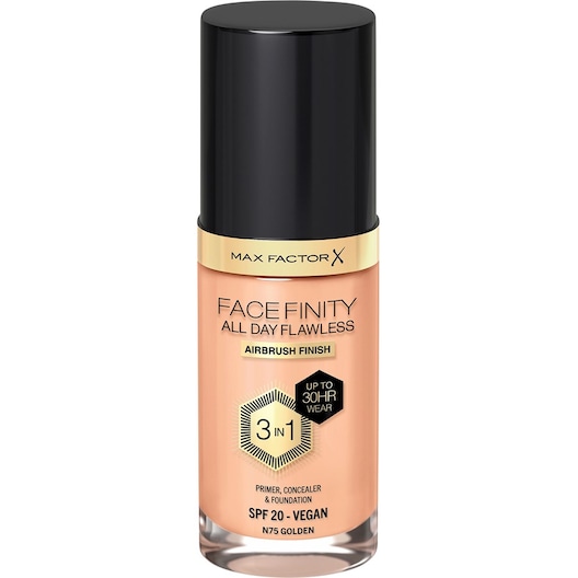 Max Factor Smink Ansikte FacefinityAll Day Flawless Foundation SPF 20 75 Golden 30 ml (5.767,00 kr / 1 l)