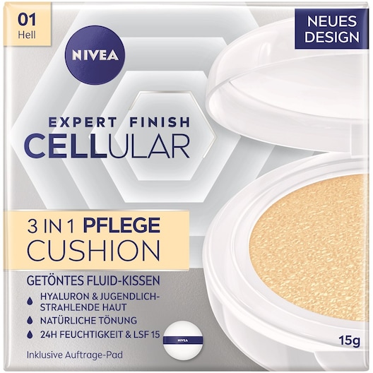 NIVEA Make-up Hyaluron Cellular Expert Finish 3in1 Pflege Cushion Foundation Damen